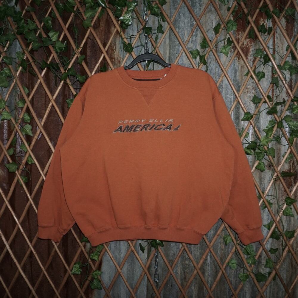 M - Vintage Y2K Perry Ellis Sweatshirts america spell
